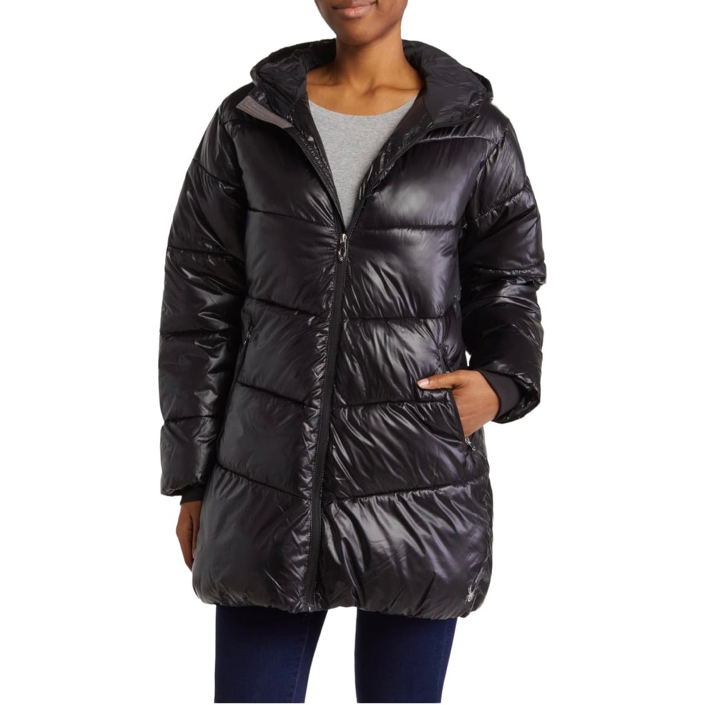NWT - Spyder Super Puff Water Resistant Hooded Parka - size XL